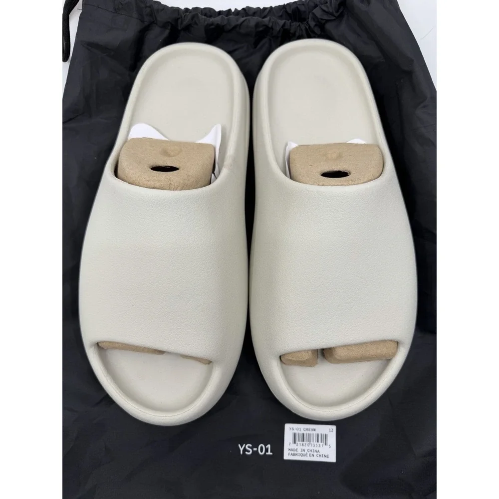 🔥Yeezy Slide Cream Men's Size 12 Foam Slides YS-01 BRAND NEW w/ Dust Bag!!🔥